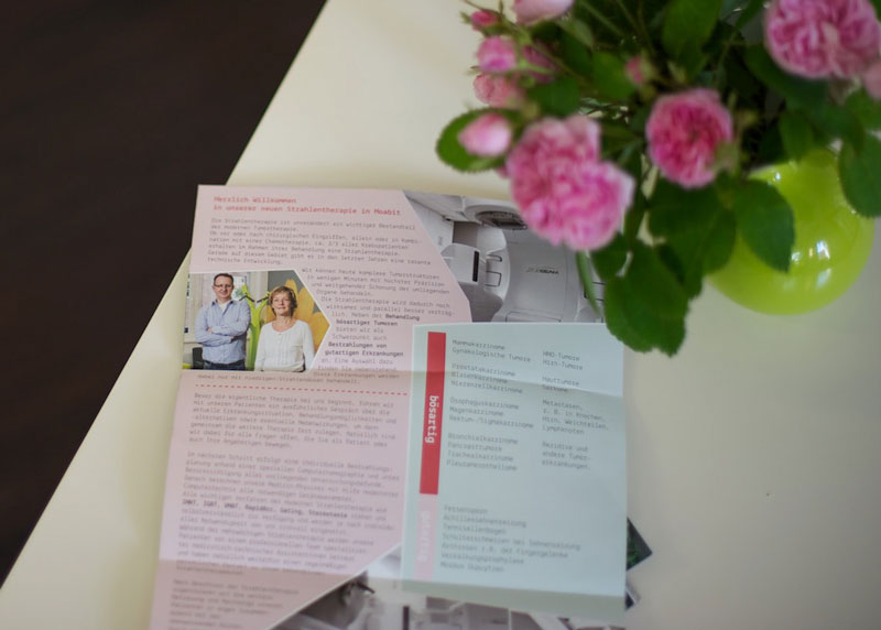 Flyer Strahlentherapie Moabit