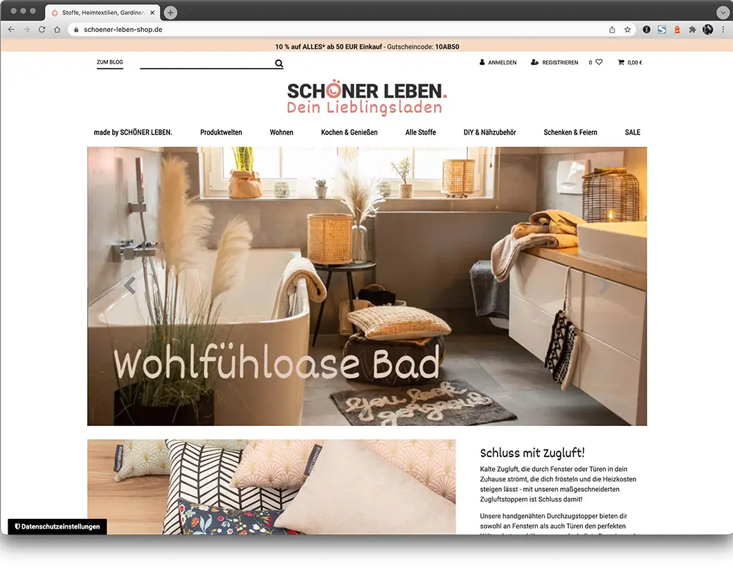 Onlineshop Webdesign Bamberg studio Carnarius