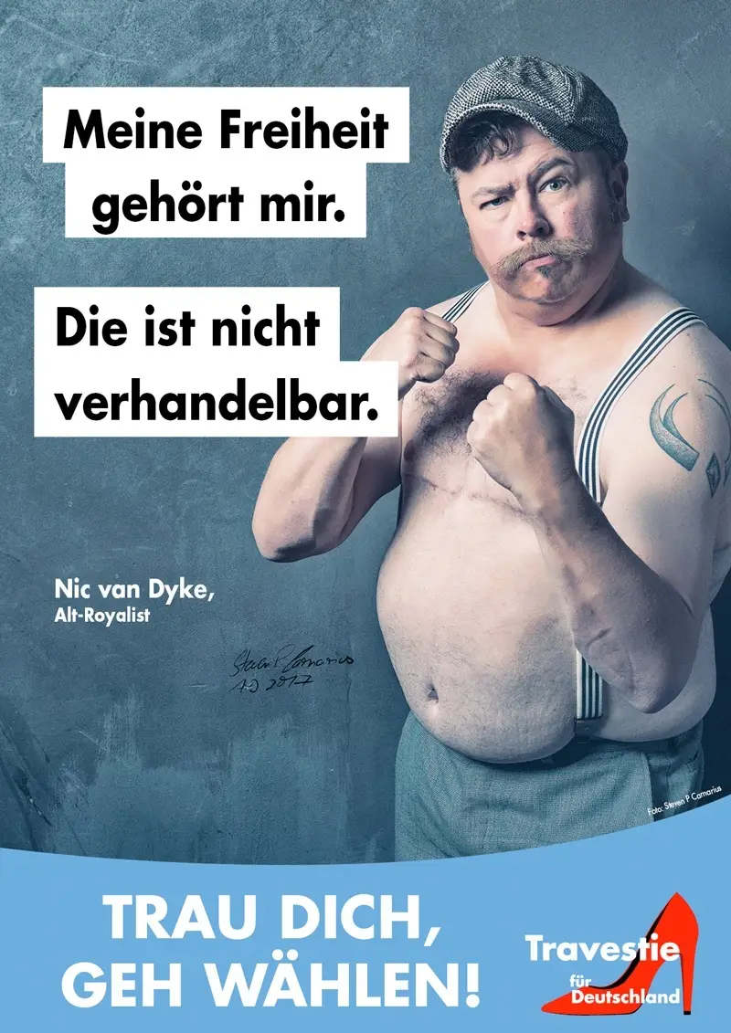 Nic van Dyke Travestie für Deutschland fotografiert von Steven P. Carnarius Grafik Designer und Fotograf aus Berlin und Bamberg