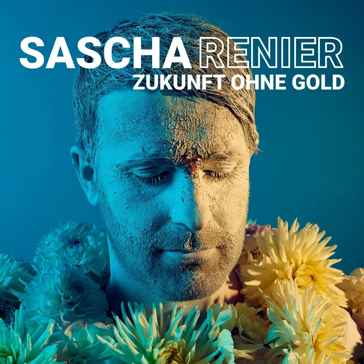 Album Design und Album Cover für Zukunft ohne Gold von Sascha Renier von Grafik Designer und Fotograf Steven P. Carnarius aus Bamberg, Berlin, Hamburg, München und Nürnberg.