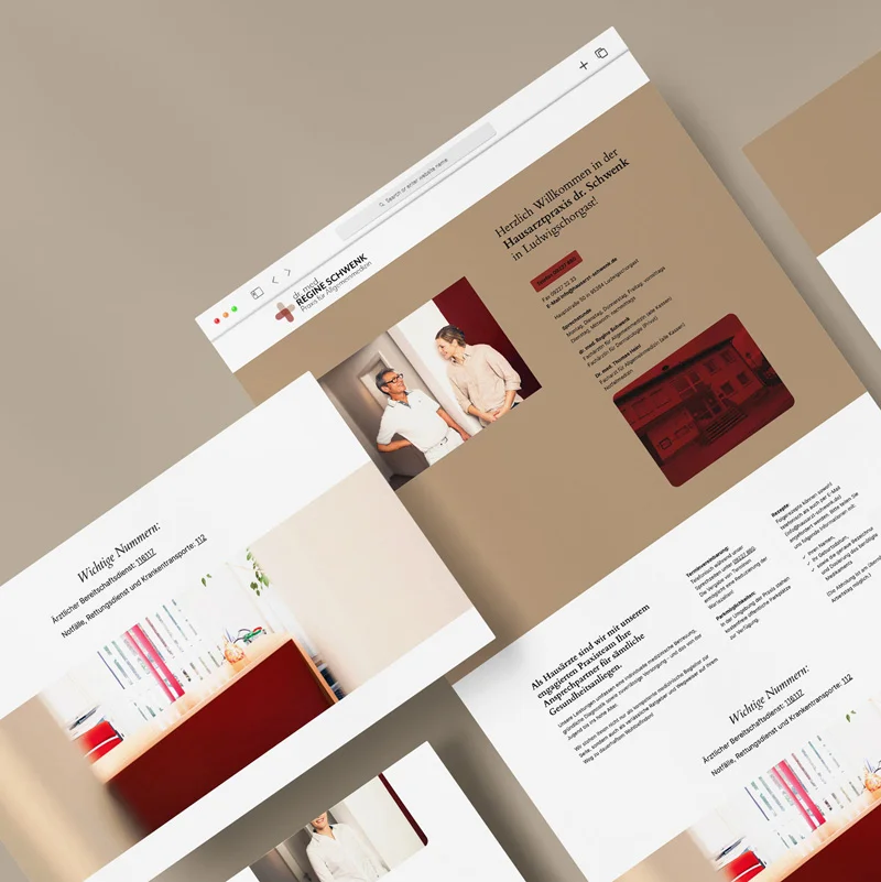 Webdesign für Ärzte Praxiswebdesign von studio CARNARIUS Designstudio bamberg