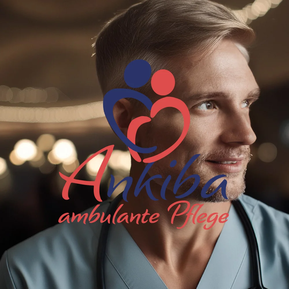 Logodesign für Ankiba ambulante Pflege Erlangen von Designstudio Carnarius aus Bamberg und Berlin.