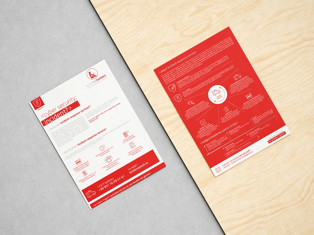 Flyerdesign für die whitelisthackers
