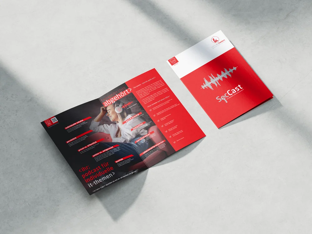 Flyer für die whistelisthackers GmbH aus Bamberg von Grafikdesigner Steven P. Carnarius