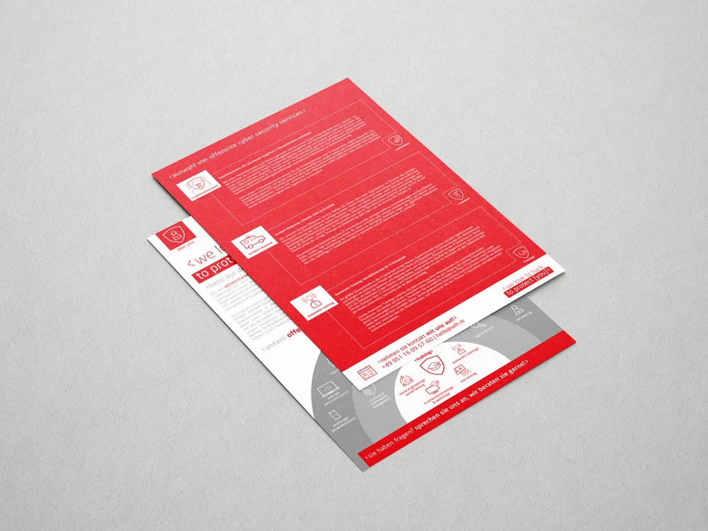 Flyer für die whitelisthackers gmbh