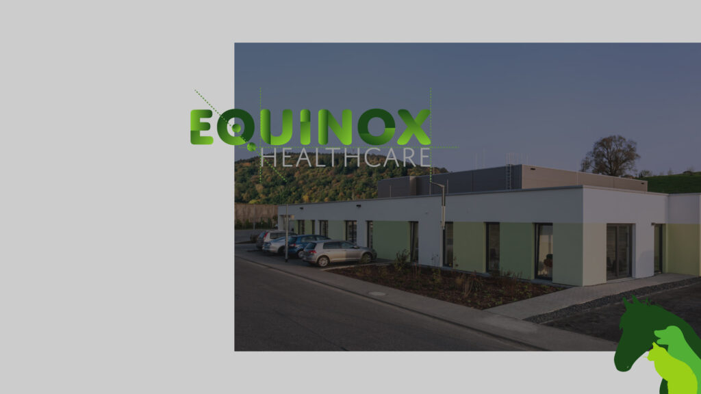 Markentwicklung für das erste Strahlentherapie Zentrum für Pferde in Deutschland - die Equinox Healthcare GmbH in Linsengericht bei Frankfurt am Main