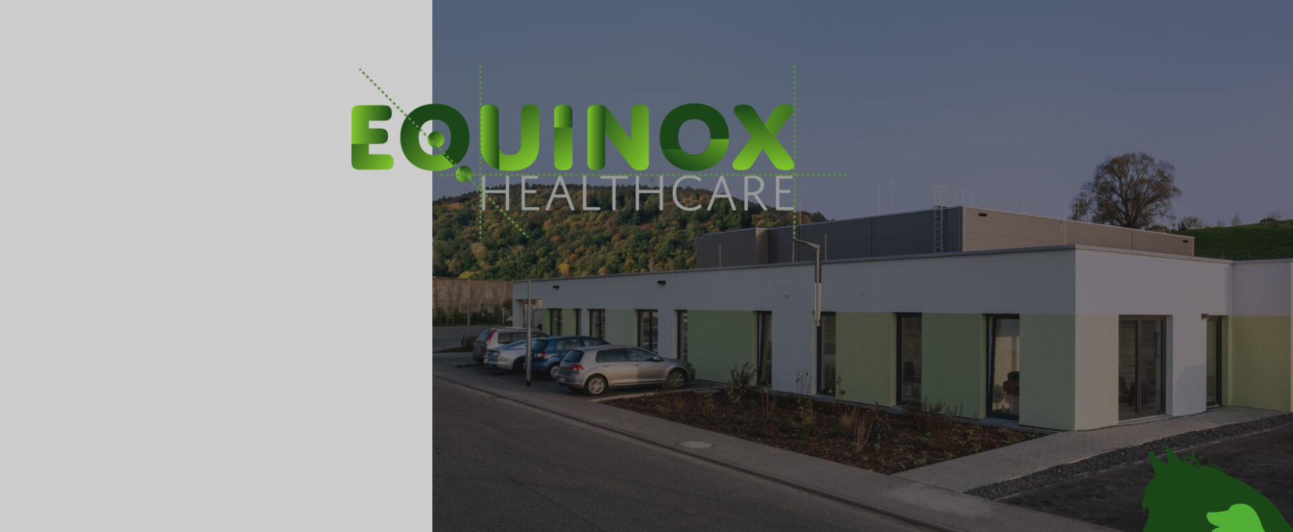 Markentwicklung für das erste Strahlentherapie Zentrum für Pferde in Deutschland - die Equinox Healthcare GmbH in Linsengericht bei Frankfurt am Main